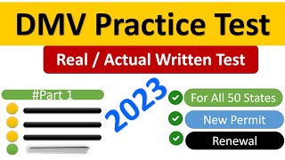 DMV Practice Test 2023 for All 50 States Learners Permit License Renewal Senior Driver [upl. by Winola]