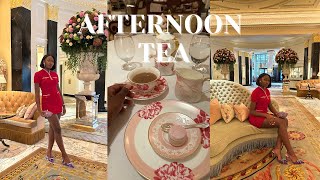 The Dorchester English Afternoon Tea Vlog [upl. by Neelyt879]