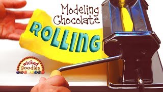 How to Roll Modeling Chocolate with a Pasta Machine [upl. by Kellina]