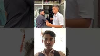 Me in barber shop vs me at home 🙂 the most viral comedy 🔥 shorts ravireaction [upl. by Noryk]