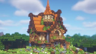 Minecraft  How to Build a Fantasy House Tutorial [upl. by Annah]