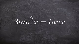 How to solve a trig equation with tangent on both sides [upl. by Tsuda]