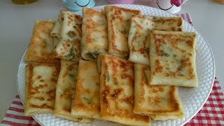 KAHVALTI ve ÇAY SAATLERİNİZ İçin ŞAHANE BİR KREP BÖREK TARİFİ [upl. by Llemij]