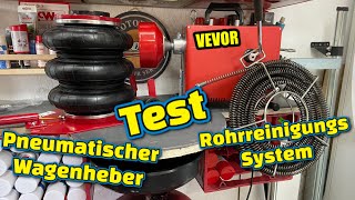 VEVOR Luft Wagenheber Rohrreinigungs System Vorstellung Test [upl. by Bagley394]