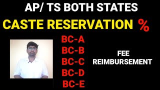 TSAP EAMCET 2022eamcet 2022 caste wise reservationBC caste wise reservation tseamcet apeamcet [upl. by Jone]