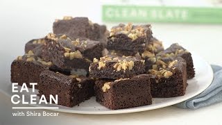 GlutenFree Chocolate Walnut Brownies  Eat Clean with Shira Bocar [upl. by Clellan]