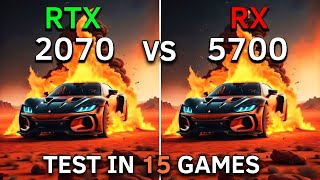 RTX 2070 vs RX 5700  Test In 15 Games at 1080p  2023 [upl. by Yrot]