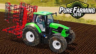 Pure Farming 2018 6  Podlewamy Pole Zbieram szafiry [upl. by Charters]