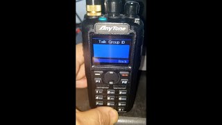 ANYTONE 878 KEYUP Talk Group on the FLY BrandMeister DMR [upl. by Valentine]