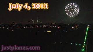 Fireworks on departure from JFK Airport [upl. by Ireva]