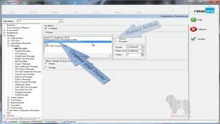 Defaulting Receipt Printers In Retail Pro v9 [upl. by Etnovahs]