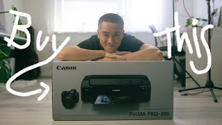 Why I bought Pixma PRO200 and NOT PRO300 for my Sticker business [upl. by Noman]