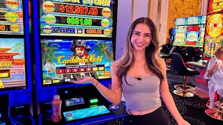 Hitting Bonuses On THIS FAMOUS LAS VEGAS SLOT🤩💥 [upl. by Aikehs]