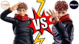 Jujutsu Kaisen Yuji Itadori  Who Did It Better SH Figuarts or Figma Good Smile Company [upl. by Lacym]