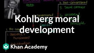 Kohlberg moral development  Individuals and Society  MCAT  Khan Academy [upl. by Avenej318]