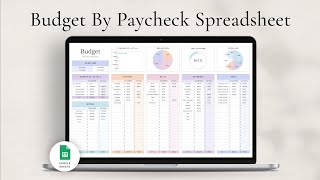 Budget by Paycheck Spreadsheet for Google Sheets [upl. by Sy505]