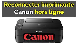 Comment connecter une imprimante Canon hors connexion alors qu’elle est allumée [upl. by Rednaeel649]