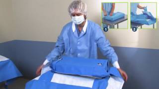 How to Unwrap SMARTFOLD Sterilisation Wrap [upl. by Danyelle]