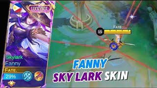 FANNY SKYLARK SKIN  MLBB  FANNY  SKYLARK SKIN  MOBILE LEGEND BANG BANG [upl. by Higginson354]