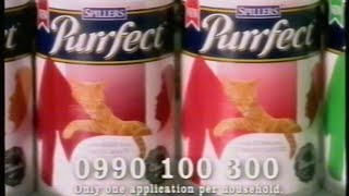 Spillers Purrfect advert  Broadcast 17th October 1995 ITV UK [upl. by Odlaner989]