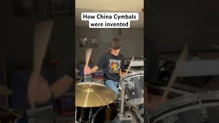 How China cymbals were invented drums drummer drumcover guitar guitarcover bass music [upl. by Britt824]