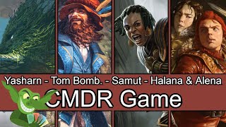 Yasharn vs Tom Bombadil vs Samut vs Halana amp Alena EDH  CMDR game play [upl. by Keri]