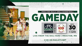 202324 Home Opener  Proctor Rails Girls Basketball Vs Mountain Iron  Buhl [upl. by Sidalg369]