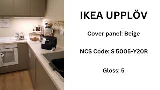 Beige IKEA UPPLÖV Kitchen – NCS S 5005Y20R Matte Finish [upl. by Leirrad]