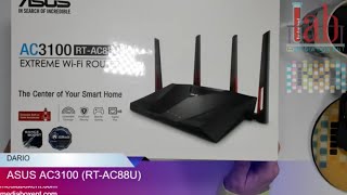 OVERVIEW ASUS AC3100 RTAC88U GAMING ROUTER [upl. by Nodnelg744]