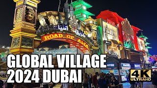 GLOBAL VILLAGE DUBAI 2024 WALKING TOUR 4K [upl. by Skiest]