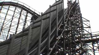 Balder Wooden Roller Coaster POV Liseberg Sweden [upl. by Latoye]