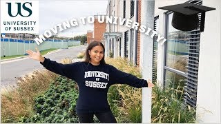 MOVING TO UNIVERSITY OF SUSSEX VLOG AND DECORATING MY ROOM WITH DESENIO 2019  Cynthia Royer [upl. by Stent]