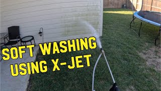 Soft Washing a Home With an XJet House wash vlog [upl. by Sabas755]