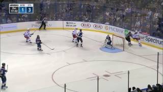 Mika Zibanejad first goal as a New York Ranger 101516 [upl. by Auod372]