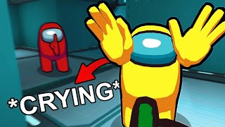 TROLLING Kids in AMONG US VR Funny Moments [upl. by Ensoll838]