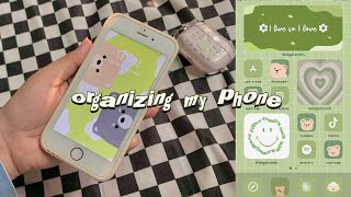 🌷organizing amp cleaning my phoneiphone 6s in 2023  aesthetic vlog📱✨ [upl. by Donn]