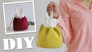 DIY TEXTILE CUTE PURSE BAG  Beam Port Hand Carry Bag Japanese Style [upl. by Lienet151]