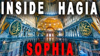 Inside Hagia Sophia Grand Mosque Istanbul Turkey [upl. by Annaiv]