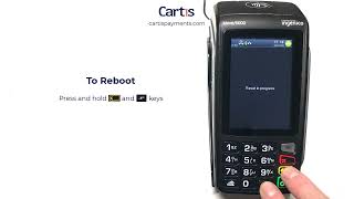 How To Reboot Ingenico Desk 5000 or Move 5000 Credit Card Terminal [upl. by Wolfgang85]