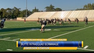 Butte College football prepares for week one with intrasquad scrimmage [upl. by Hinze]