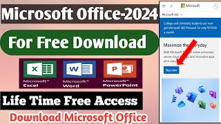 How To Download Microsoft Office 2021 For Free  Ms Word Download Free  Word Excel PowerPoint [upl. by Niowtna242]