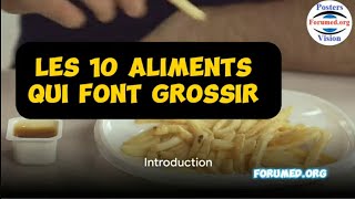 Top 10 Aliments qui font grossir les Nutriments hyperCaloriques [upl. by Birdt]