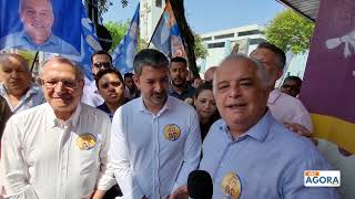 Geraldo Alckmin participa de ato em apoio a Eduardo Leite rumo ao segundo turno em Santo AndrÃ© [upl. by Arodoeht]