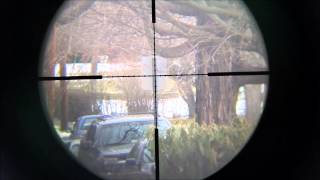 Leapers UTG 39x32 CQB Bug Buster Rifle Scope showing parallax [upl. by Auqinahs425]