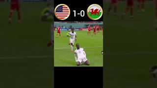 USA Vs Wales 4th match shorts speedup usa wales fifa wroldcup [upl. by Gerrilee]