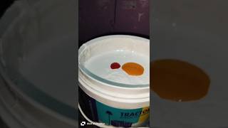 Uno Distemper wall paint Asianpaintspaintpaintingpaintslight creamcreamtrendingviralyellow [upl. by Tallula]