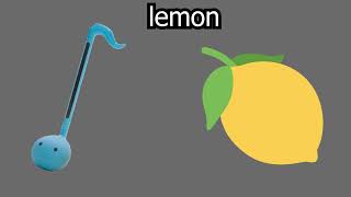 Otamatone eats a lemon and dies [upl. by Kendy]