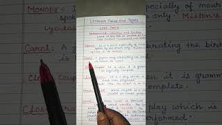 Literary Forms And Terms Part 2 [upl. by Anairdna45]