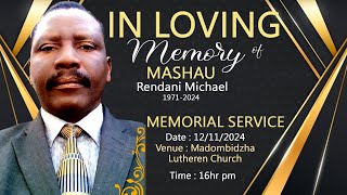 Memorial service of Mashau Rendani Michael [upl. by Nalyk]