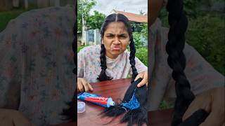 Cool Hair Prank 😎 TomampJerry 😱DiyaIshwarya shorts viralvideo [upl. by Darton]